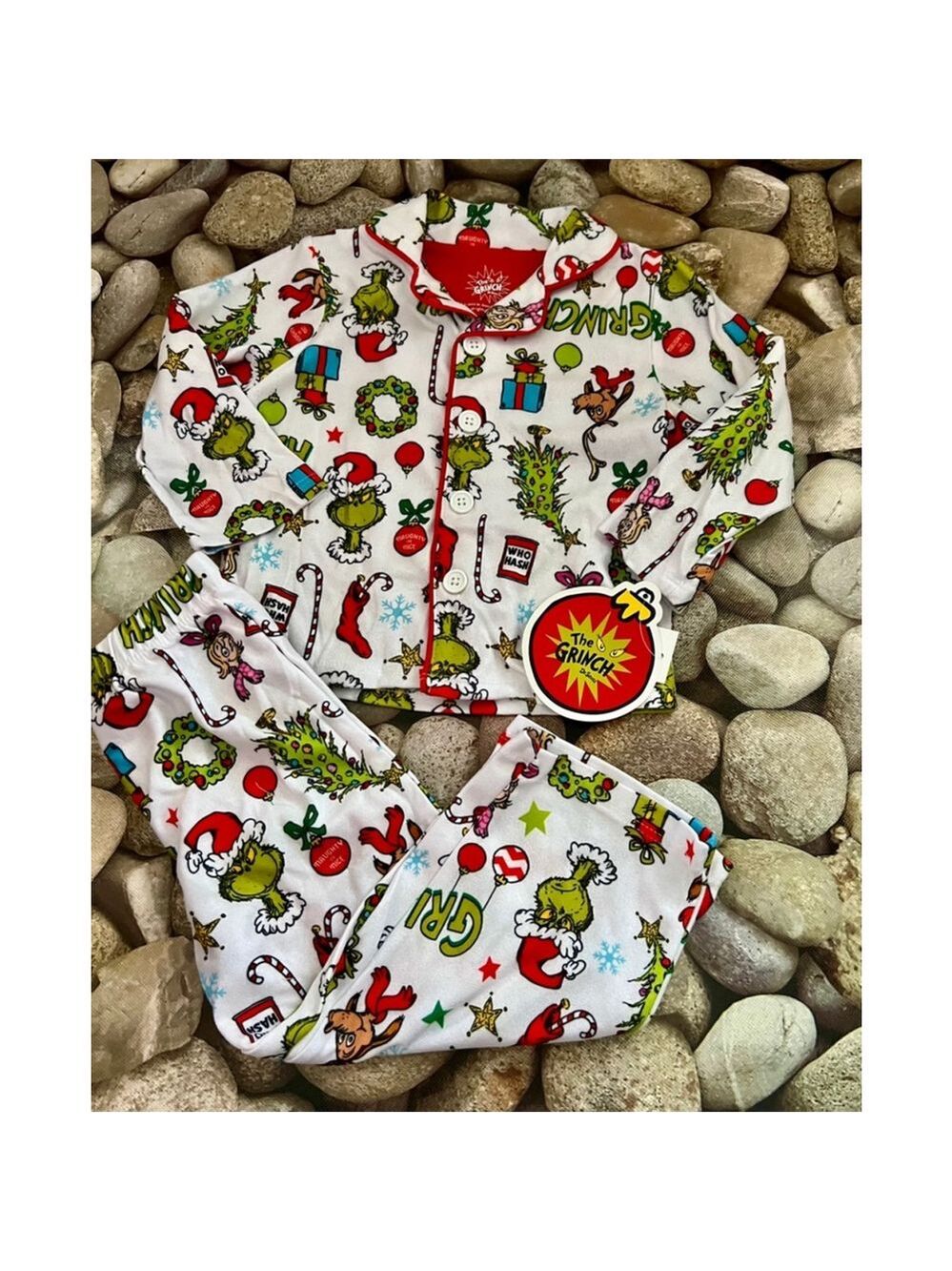 NWT GRINCH PJ SET